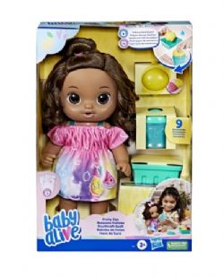 BABY ALIVE - COFFRET POUPÉE BOISSONS FRUITÉES CITRON - CHEVEUX BRUN 30CM(12